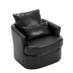 Swivel Barrel Chair, Comfy Round Accent Sofa Chair for Living Room, 360 Degree Swivel Barrel Club Chair, Leisure Arm Chair
