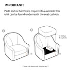 Fretwork Pattern Upholstered Tight Back Club Chair