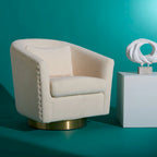 Quilted Swivel Tub Chair - 30Wx32Dx30H