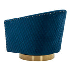 Quilted Swivel Tub Chair - 30Wx32Dx30H