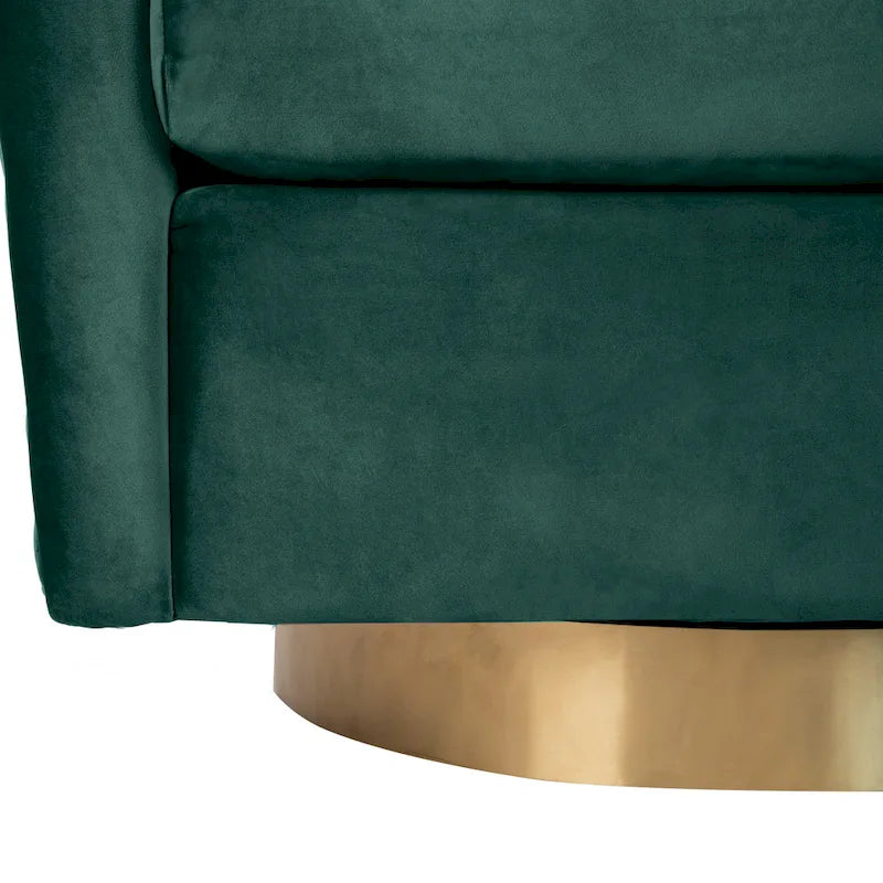 Quilted Swivel Tub Chair - 30Wx32Dx30H