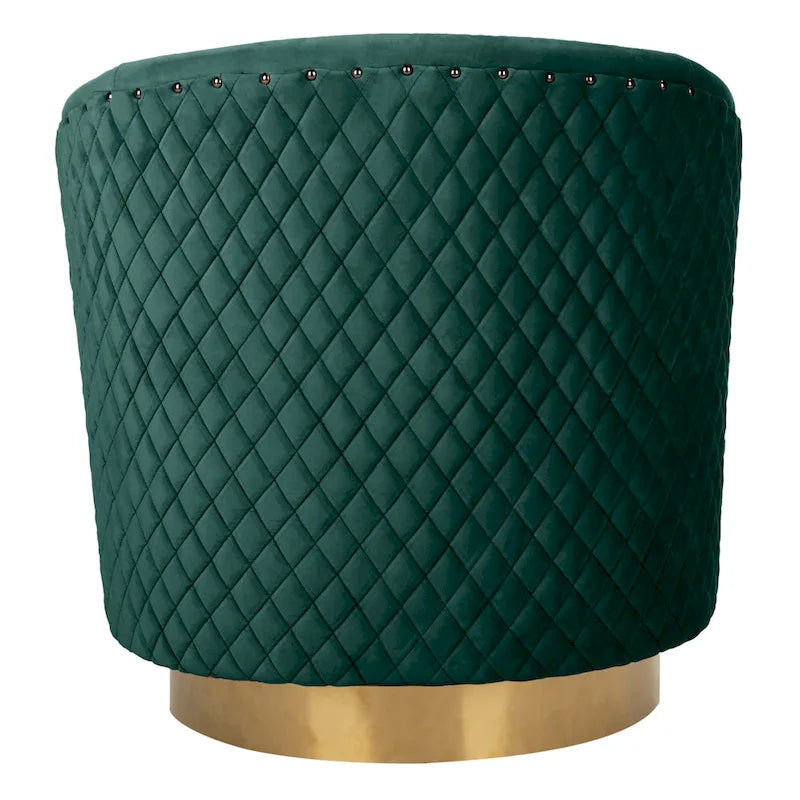Quilted Swivel Tub Chair - 30Wx32Dx30H