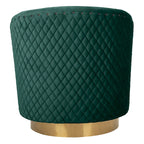 Quilted Swivel Tub Chair - 30Wx32Dx30H