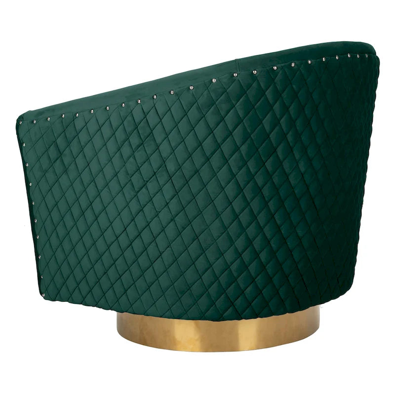 Quilted Swivel Tub Chair - 30Wx32Dx30H