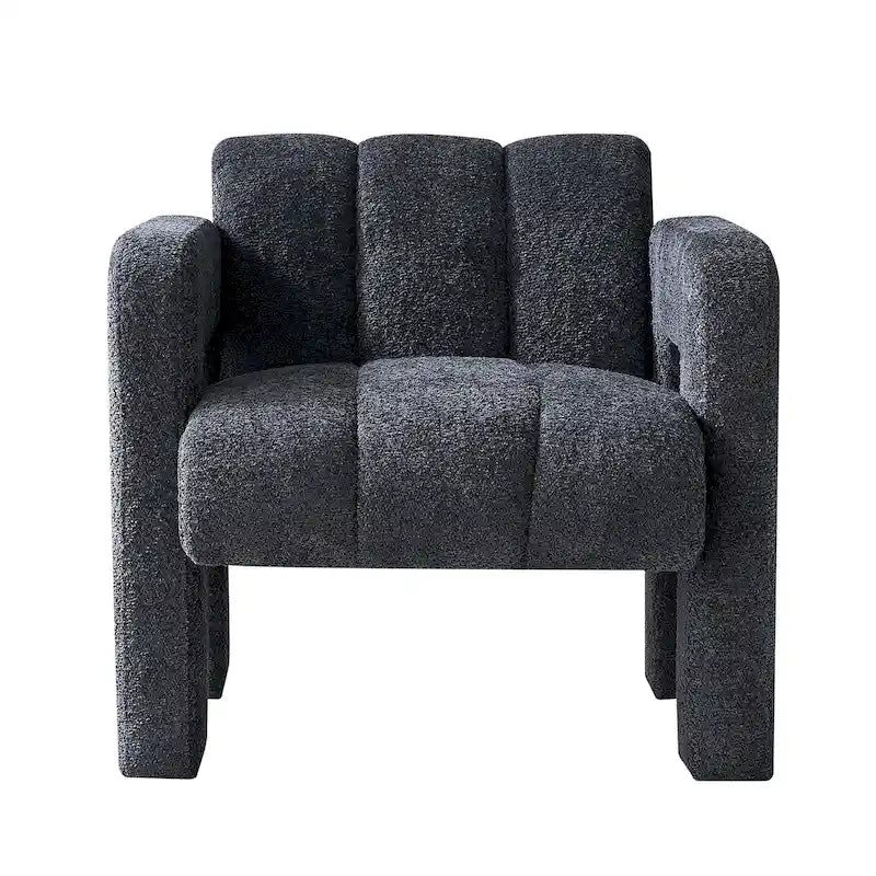 31.10 Wide Boucle Upholstered Accent Chair