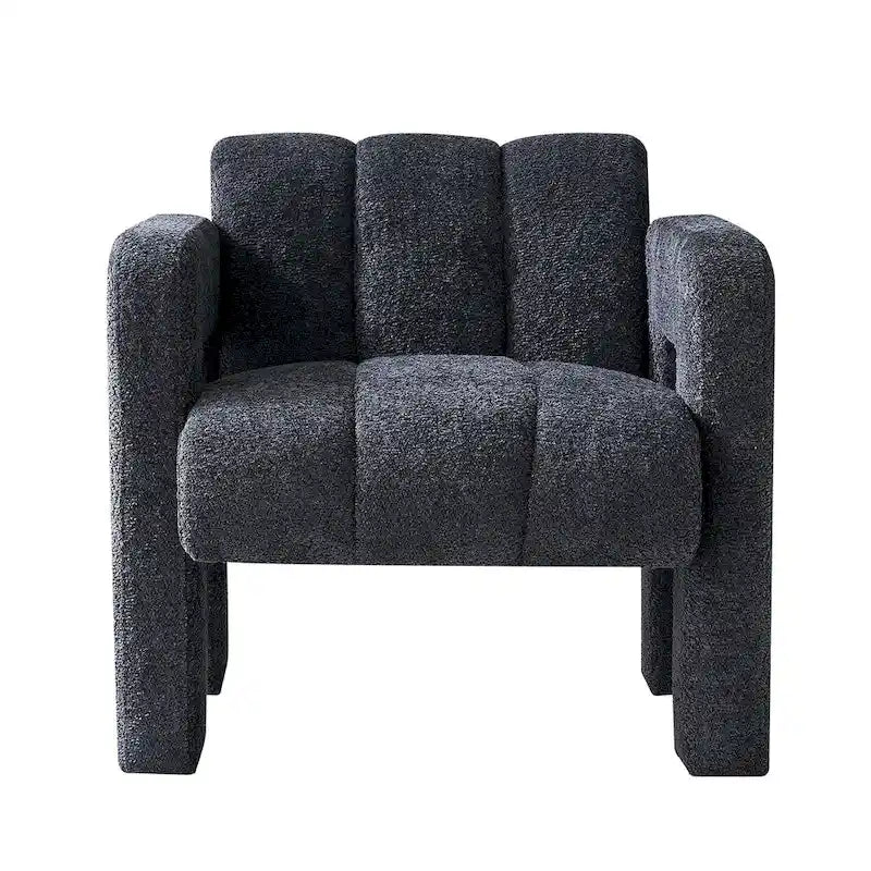 31.10 Wide Boucle Upholstered Accent Chair